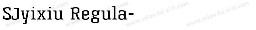 SJyixiu Regula字体转换
